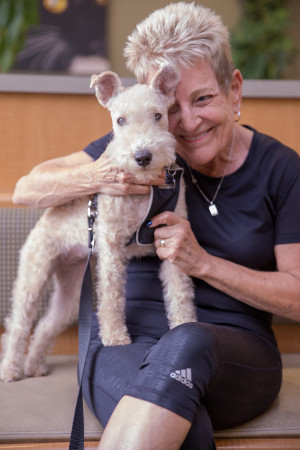 veterinary client and pet